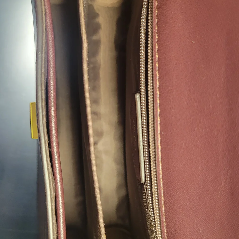 JW PEI Crocodile Embossed Dark Purple/Mauve Crossbody Bag - Picture 5 of 6